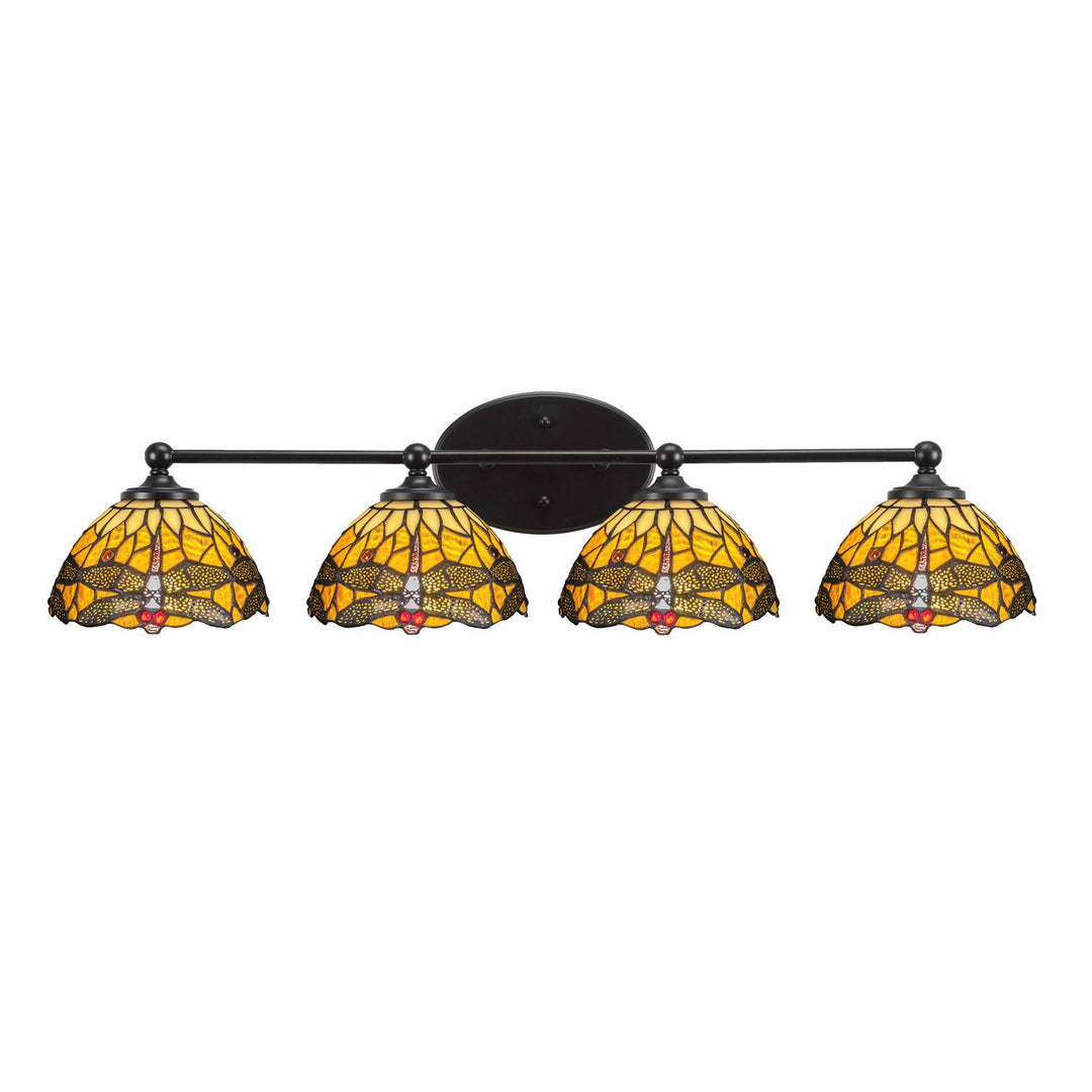 Toltec Capri 5914-mb-9465 Bath Vanity Light 32 in. wide - Brushed Nickel