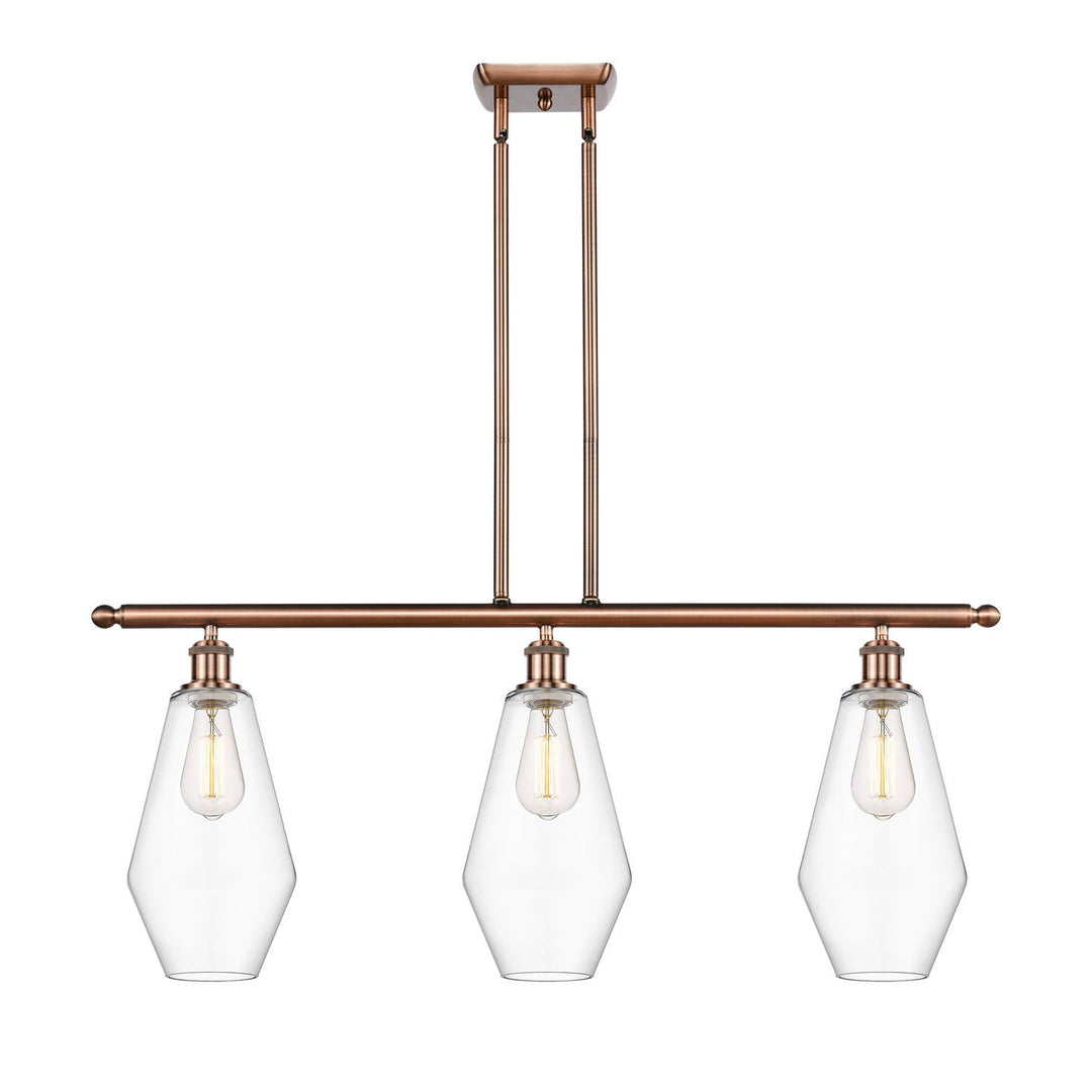 Innovations Ballston 516-3I-AC-G652-7-LED Pendant Light - Antique Copper