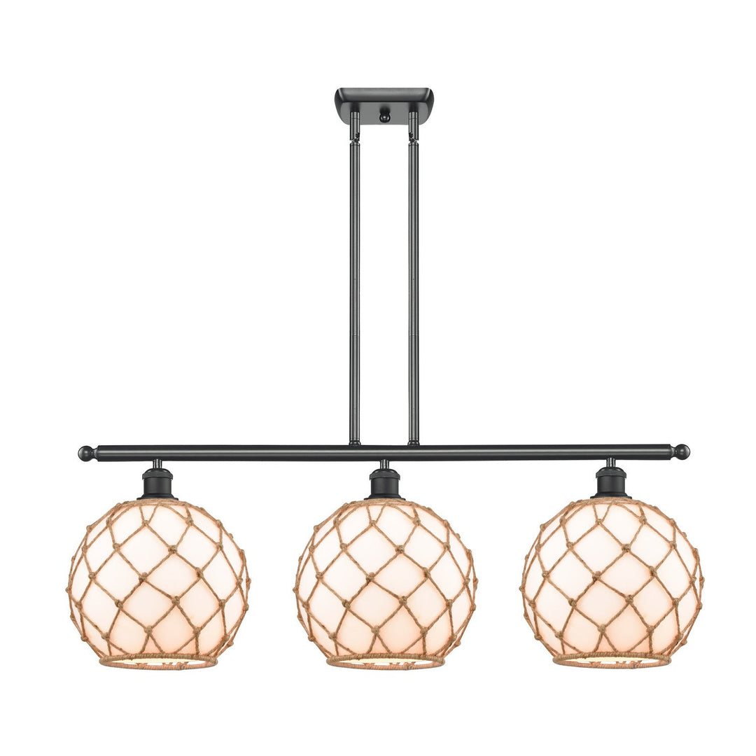 Innovations Ballston 516-3I-BK-G121-10RB Pendant Light - Matte Black