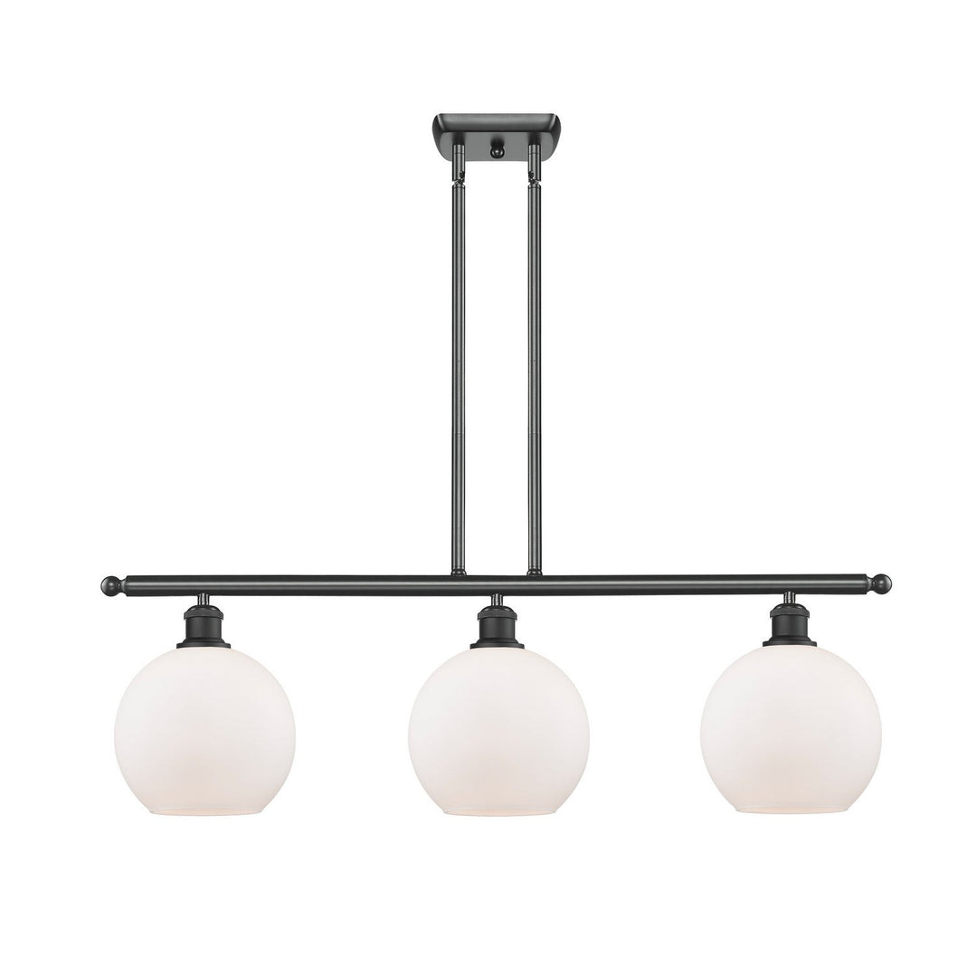 Innovations Ballston 516-3I-BK-G121-8-LED Pendant Light - Matte Black