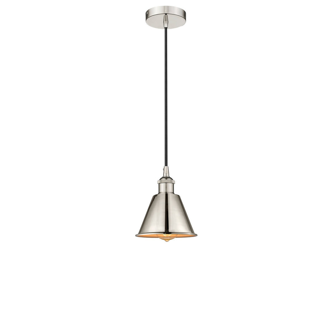 Innovations Edison 616-1P-PN-M8-LED Pendant Light - Polished Nickel