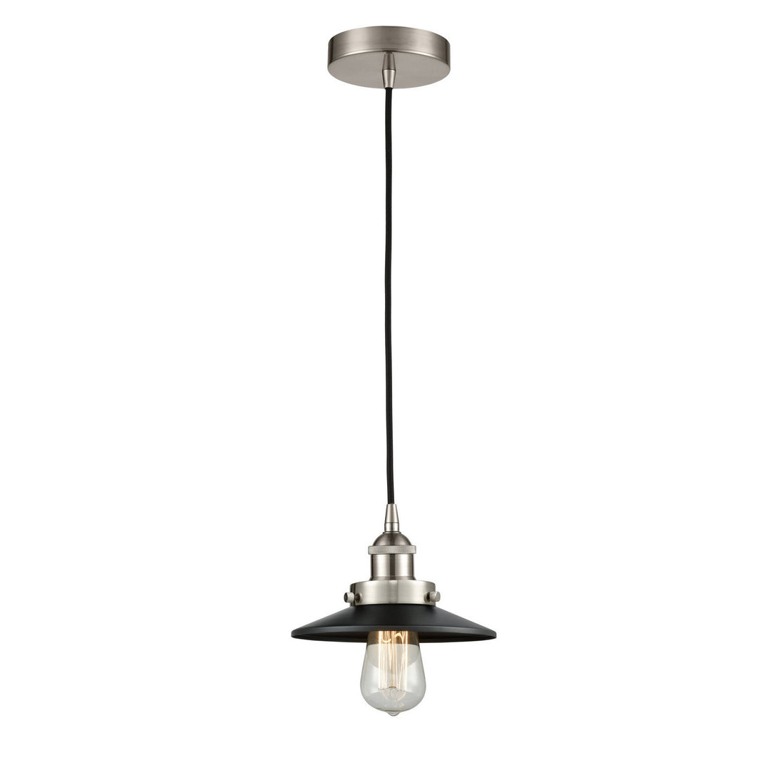 Innovations Edison 616-1PH-SN-M6-BK-LED Pendant Light - Brushed Satin Nickel