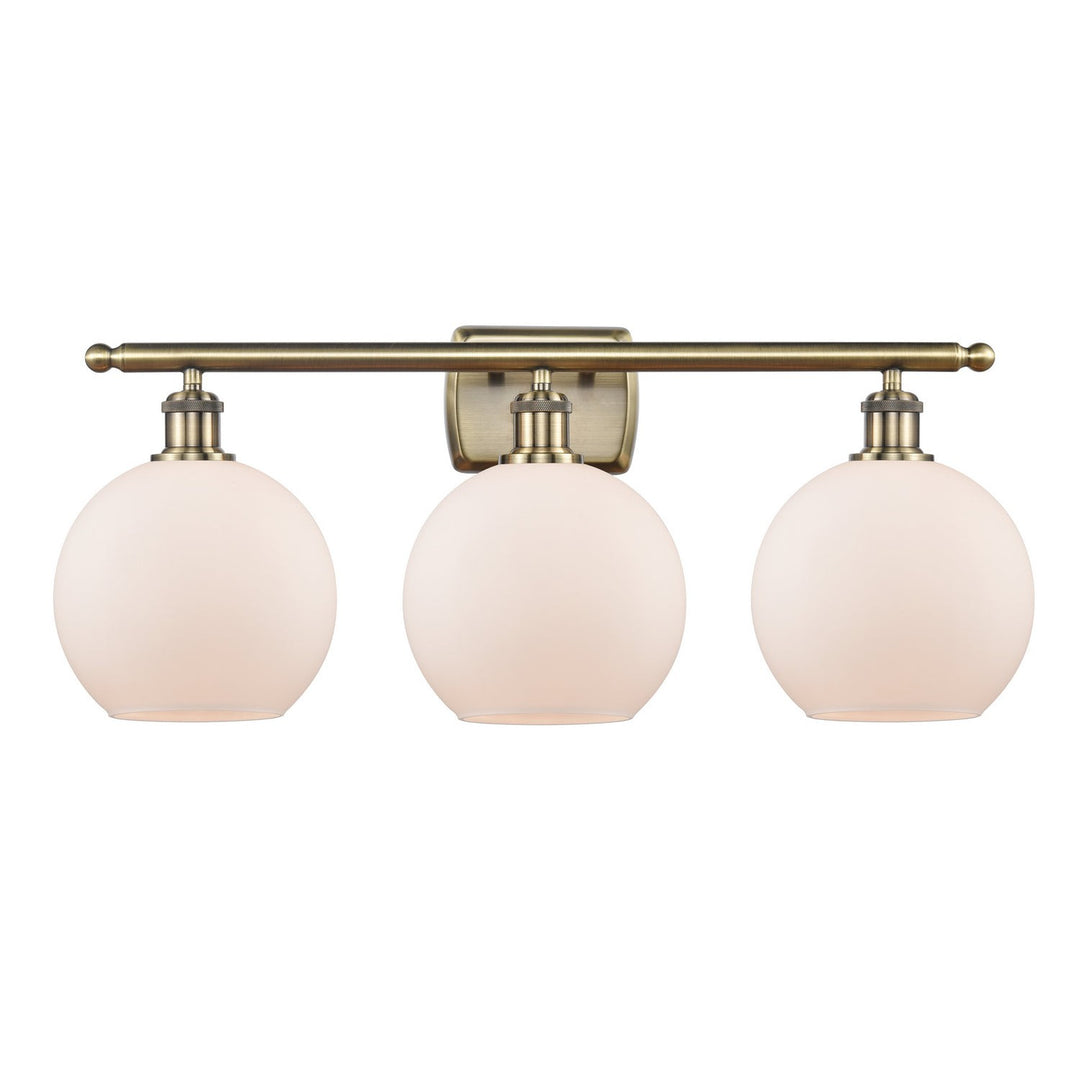 Innovations Ballston 516-3W-AB-G121-8-LED Bath Vanity Light 26 in. wide - Antique Brass