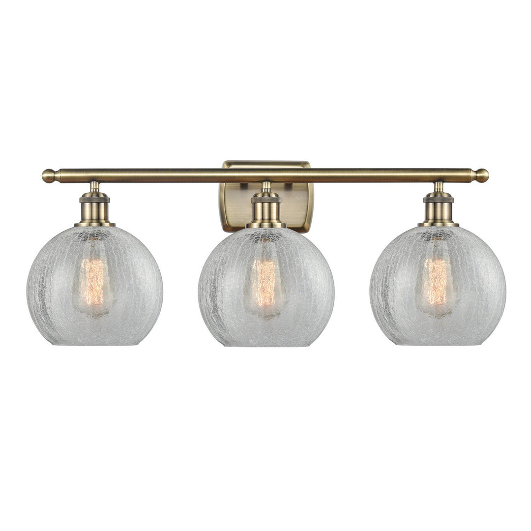 Innovations Ballston 516-3W-AB-G125-8 Bath Vanity Light 26 in. wide - Antique Brass