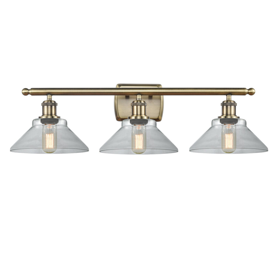 Innovations Ballston 516-3W-AB-G132-LED Bath Vanity Light 26 in. wide - Antique Brass