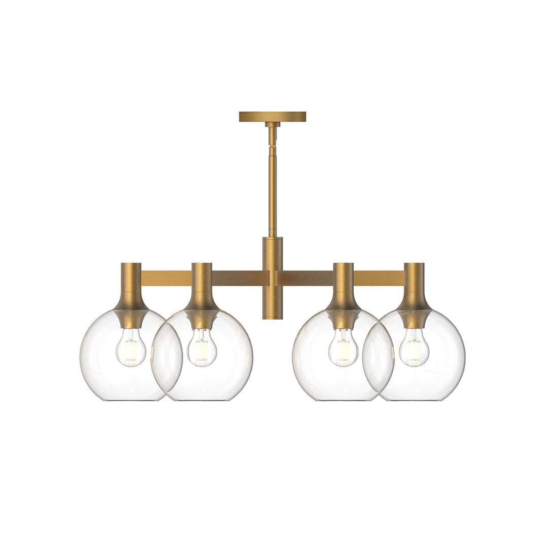 Alora Mood castilla CH506230AGCL Chandelier Light - Aged Gold/Clear Glass