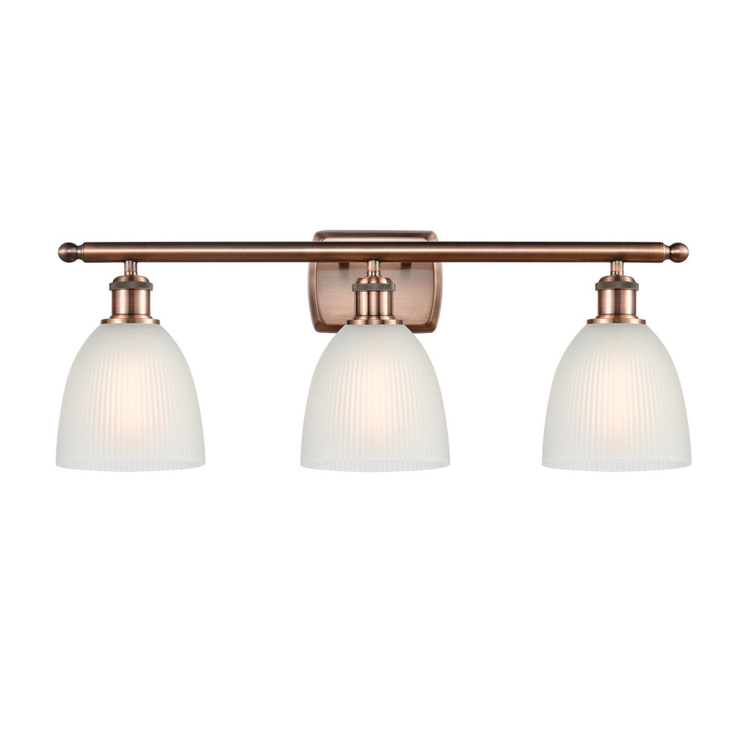 Innovations Ballston 516-3W-AC-G381 Bath Vanity Light 26 in. wide - Antique Copper