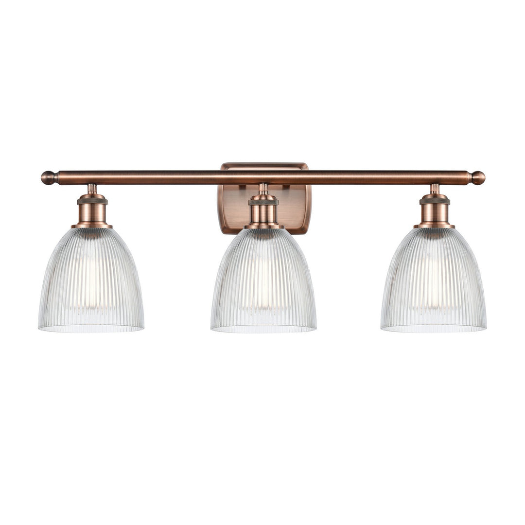 Innovations Ballston 516-3W-AC-G382 Bath Vanity Light 26 in. wide - Antique Copper