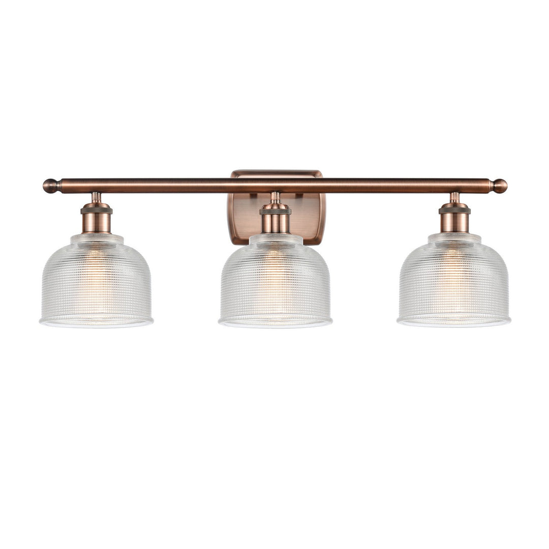 Innovations Ballston 516-3W-AC-G412 Bath Vanity Light 26 in. wide - Antique Copper