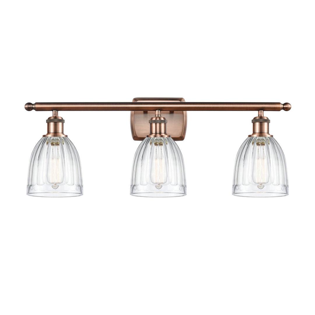 Innovations Ballston 516-3W-AC-G442-LED Bath Vanity Light 26 in. wide - Antique Copper