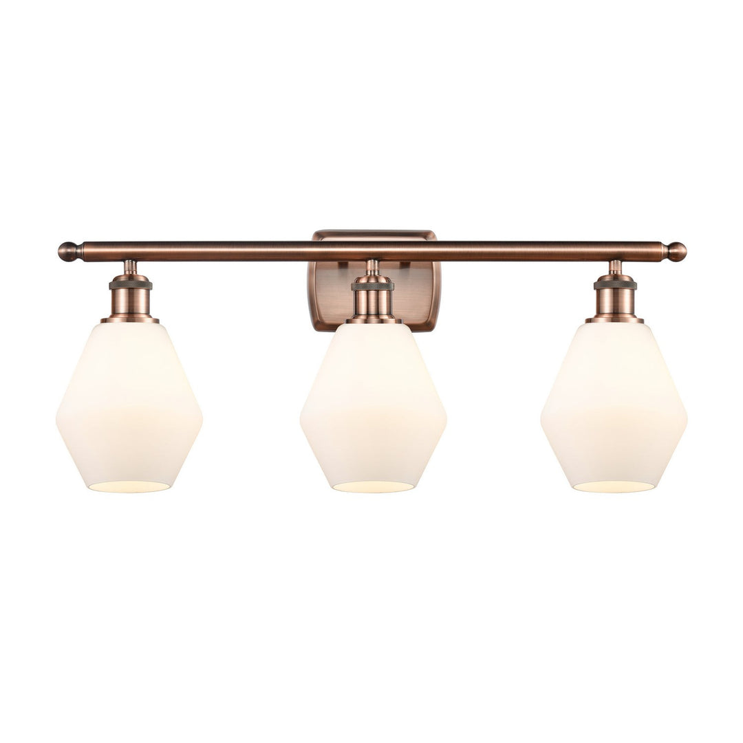 Innovations Ballston 516-3W-AC-G651-6-LED Bath Vanity Light 26 in. wide - Antique Copper