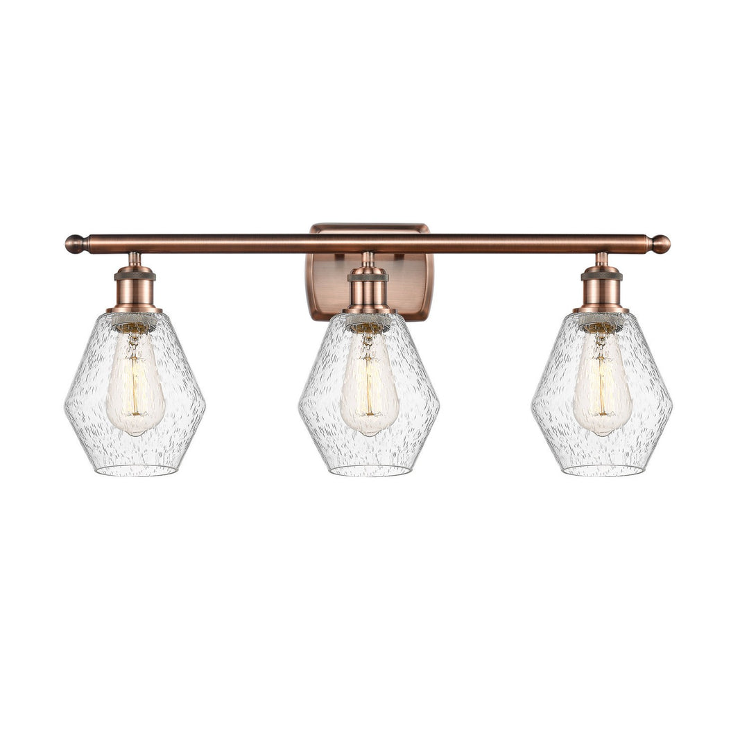 Innovations Ballston 516-3W-AC-G654-6 Bath Vanity Light 26 in. wide - Antique Copper