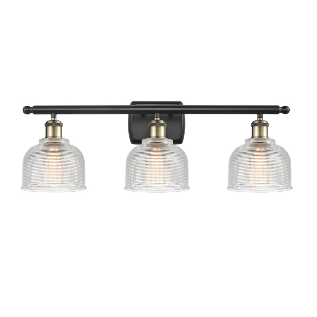 Innovations Ballston 516-3W-BAB-G412-LED Bath Vanity Light 26 in. wide - Black Antique Brass