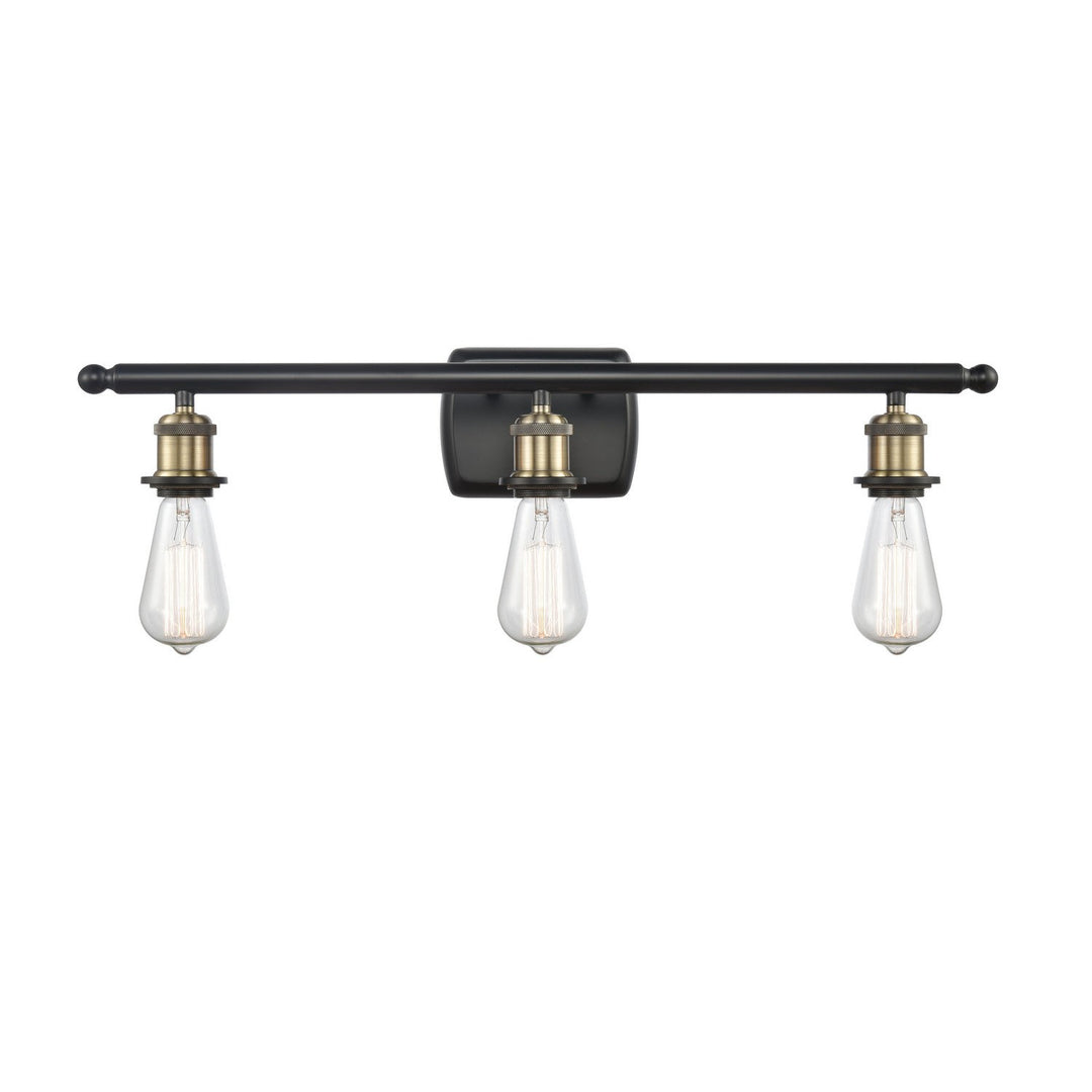 Innovations Ballston 516-3W-BAB-LED Bath Vanity Light 26 in. wide - Black Antique Brass