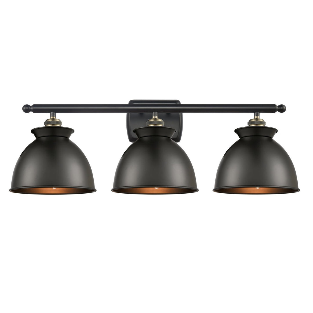 Innovations Ballston 516-3W-BAB-M14-BK Bath Vanity Light 28 in. wide - Black Antique Brass
