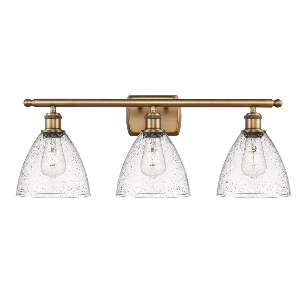 Innovations Ballston 516-3W-BB-GBD-754 Bath Vanity Light 28 in. wide - Brushed Brass