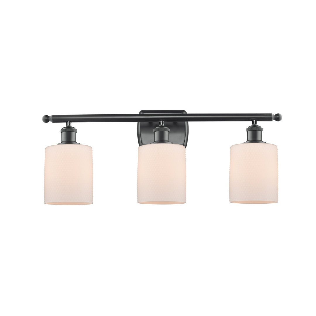 Innovations Ballston 516-3W-BK-G111 Bath Vanity Light 26 in. wide - Matte Black
