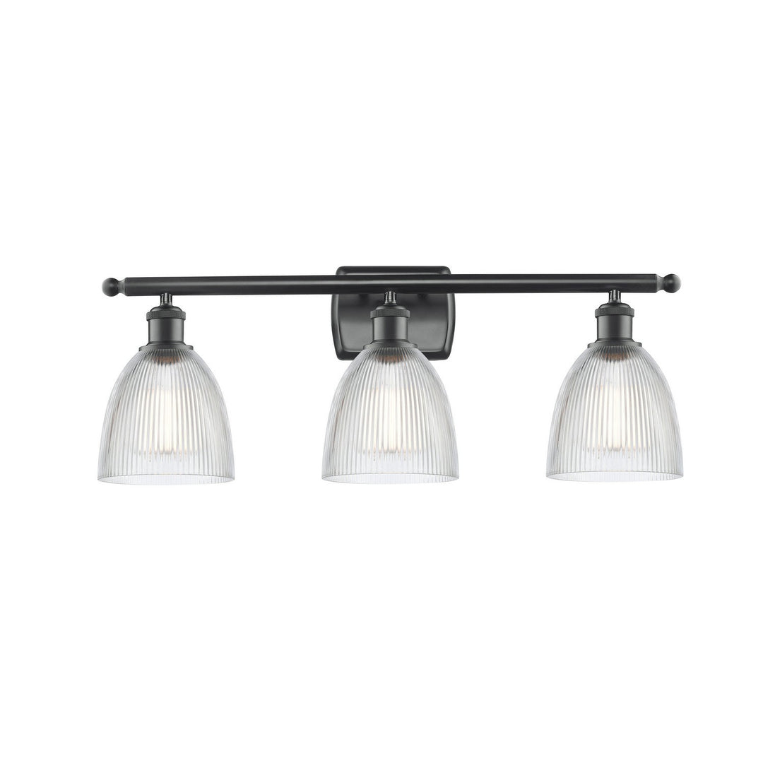 Innovations Ballston 516-3W-BK-G382 Bath Vanity Light 26 in. wide - Matte Black