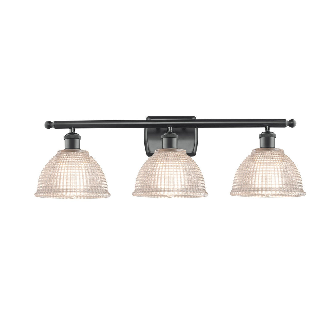 Innovations Ballston 516-3W-BK-G422-LED Bath Vanity Light 26 in. wide - Matte Black