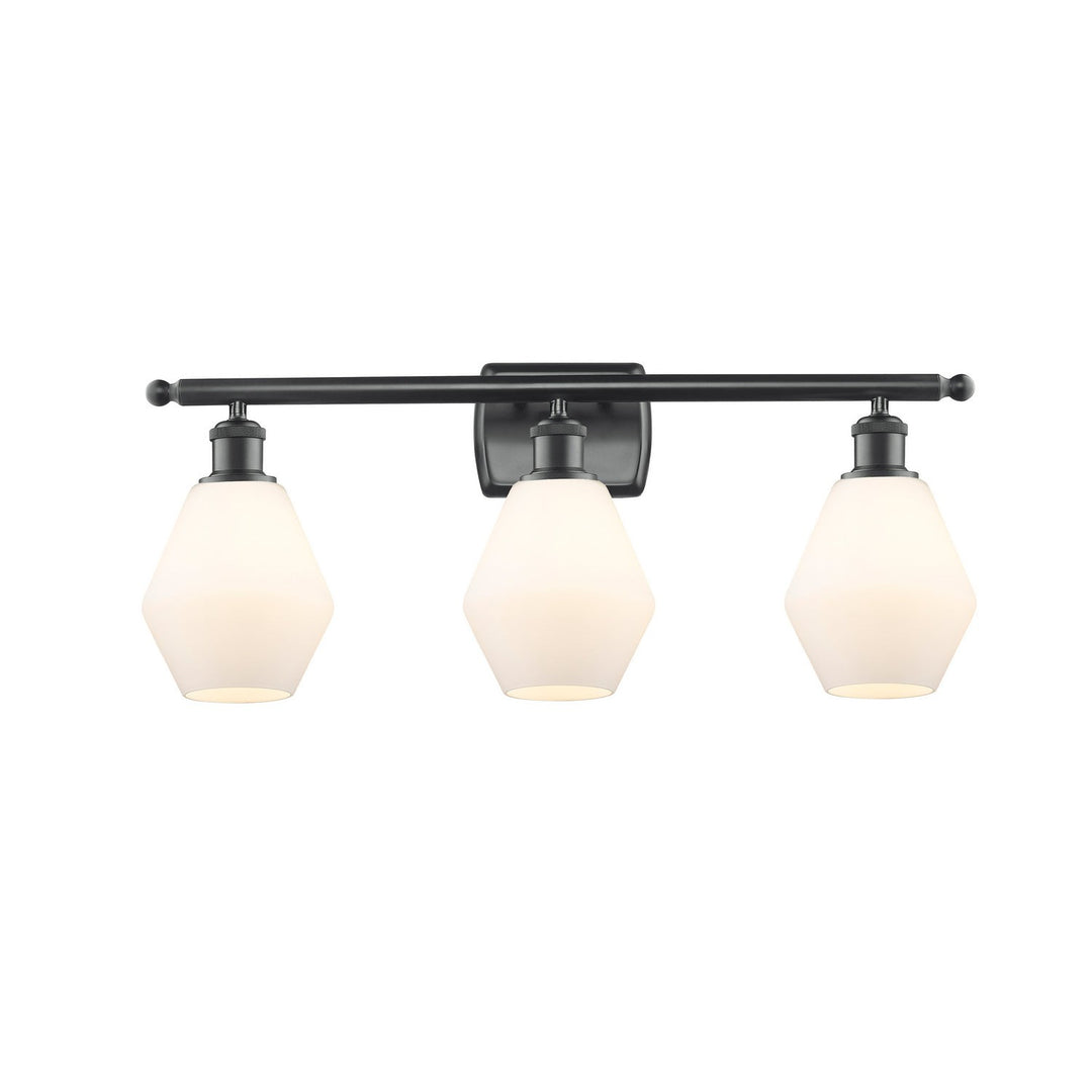Innovations Ballston 516-3W-BK-G651-6 Bath Vanity Light 26 in. wide - Matte Black