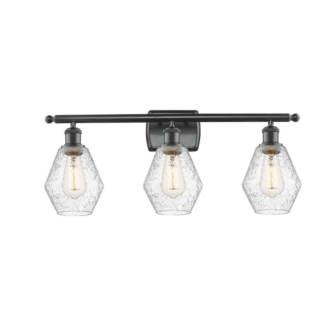Innovations Ballston 516-3W-BK-G654-6 Bath Vanity Light 26 in. wide - Matte Black