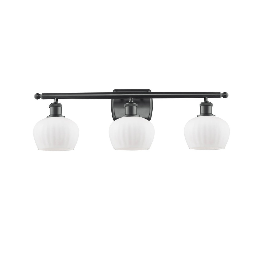 Innovations Ballston 516-3W-BK-G91 Bath Vanity Light 26 in. wide - Matte Black