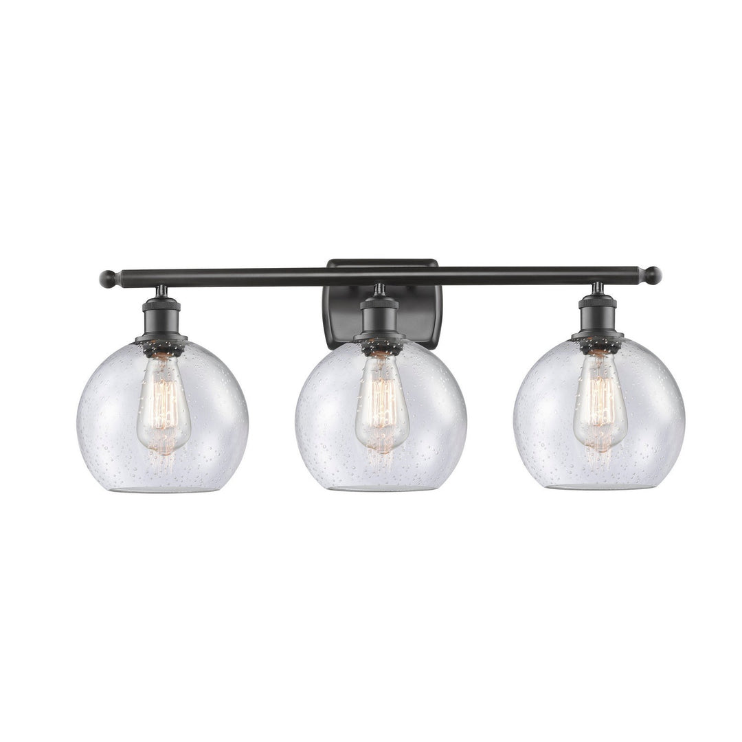 Innovations Ballston 516-3W-OB-G124-8-LED Bath Vanity Light 26 in. wide - Oil Rubbed Bronze