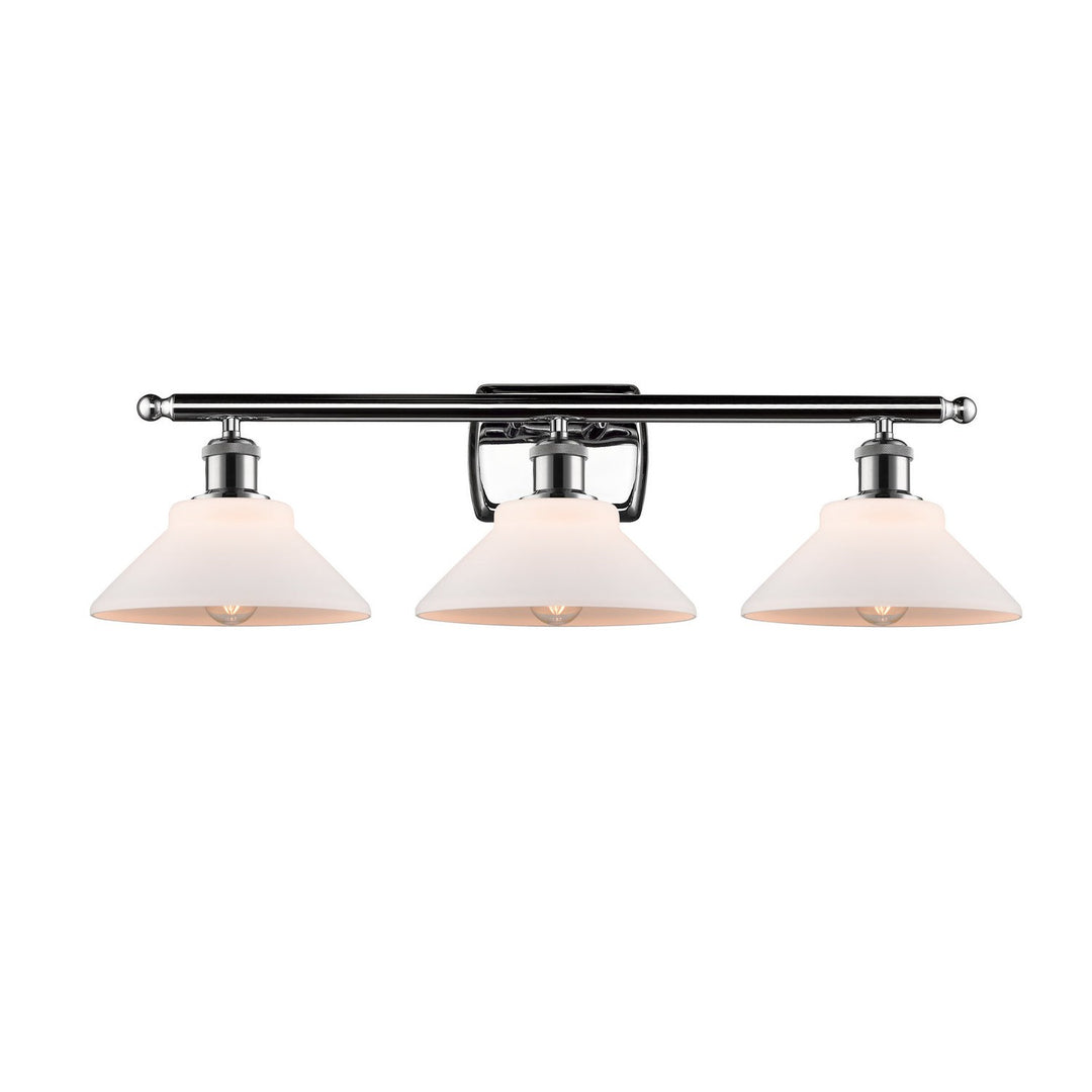 Innovations Ballston 516-3W-PC-G131 Bath Vanity Light 26 in. wide - Polished Chrome
