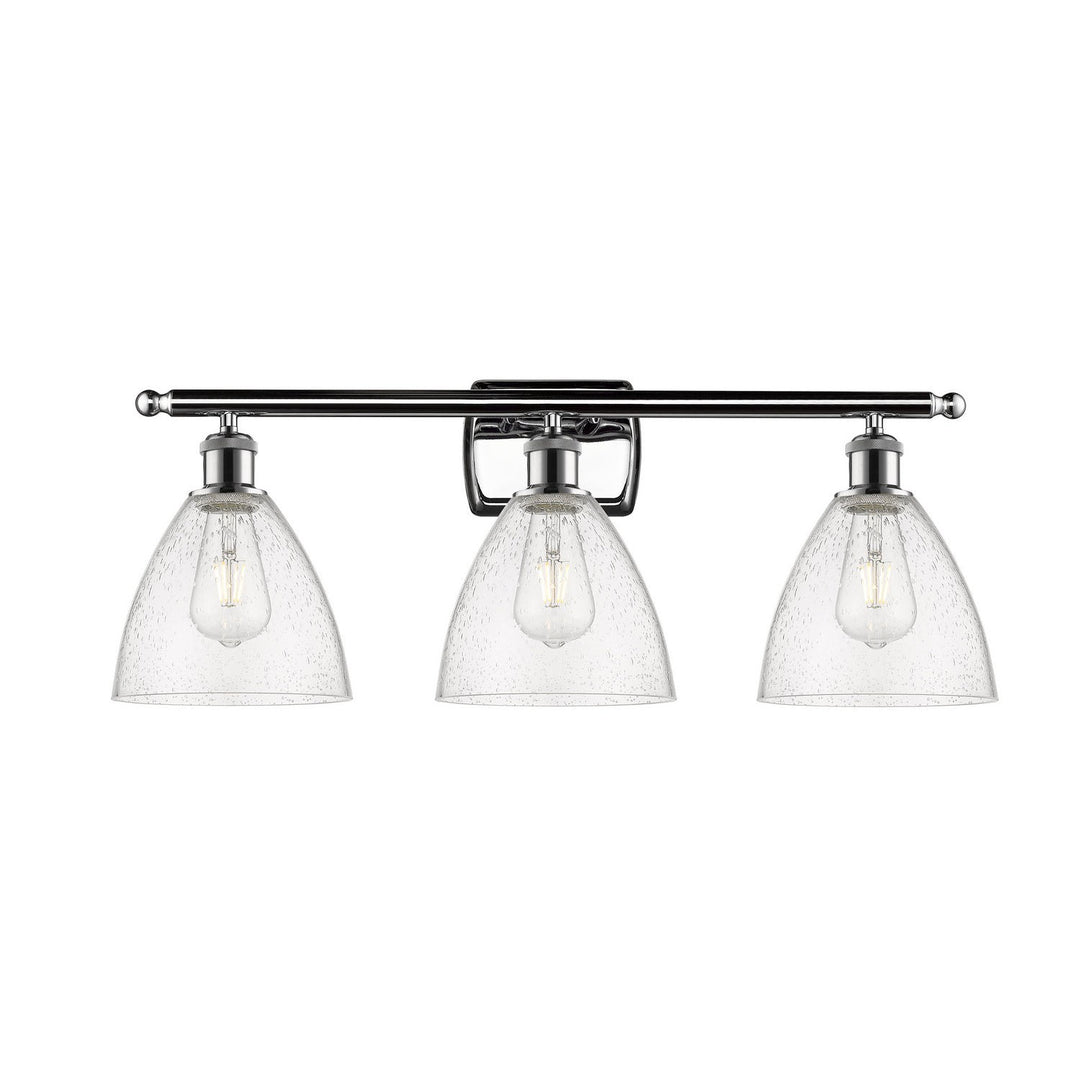 Innovations Ballston 516-3W-PC-GBD-754-LED Bath Vanity Light 28 in. wide - Polished Chrome