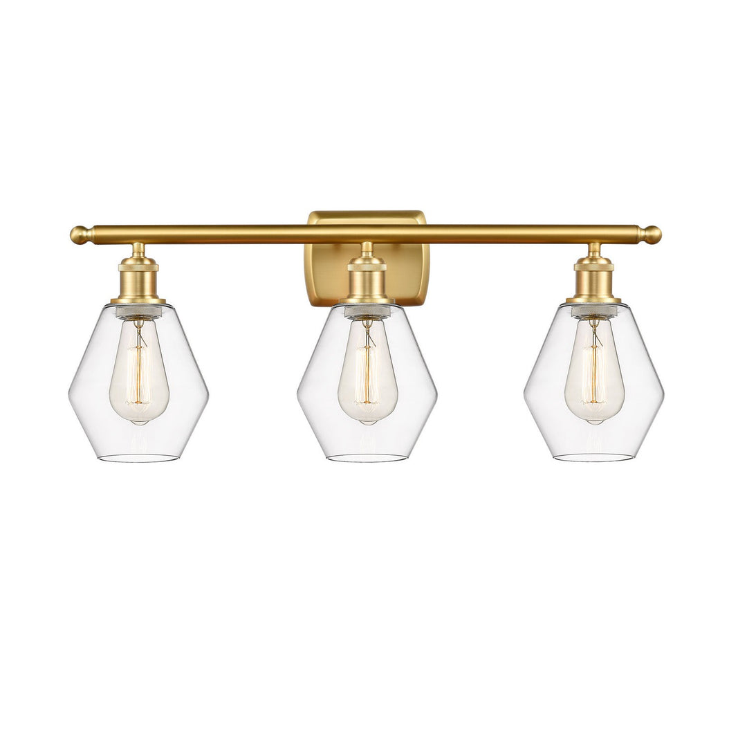 Innovations Ballston 516-3W-SG-G652-6-LED Bath Vanity Light 26 in. wide - Satin Gold