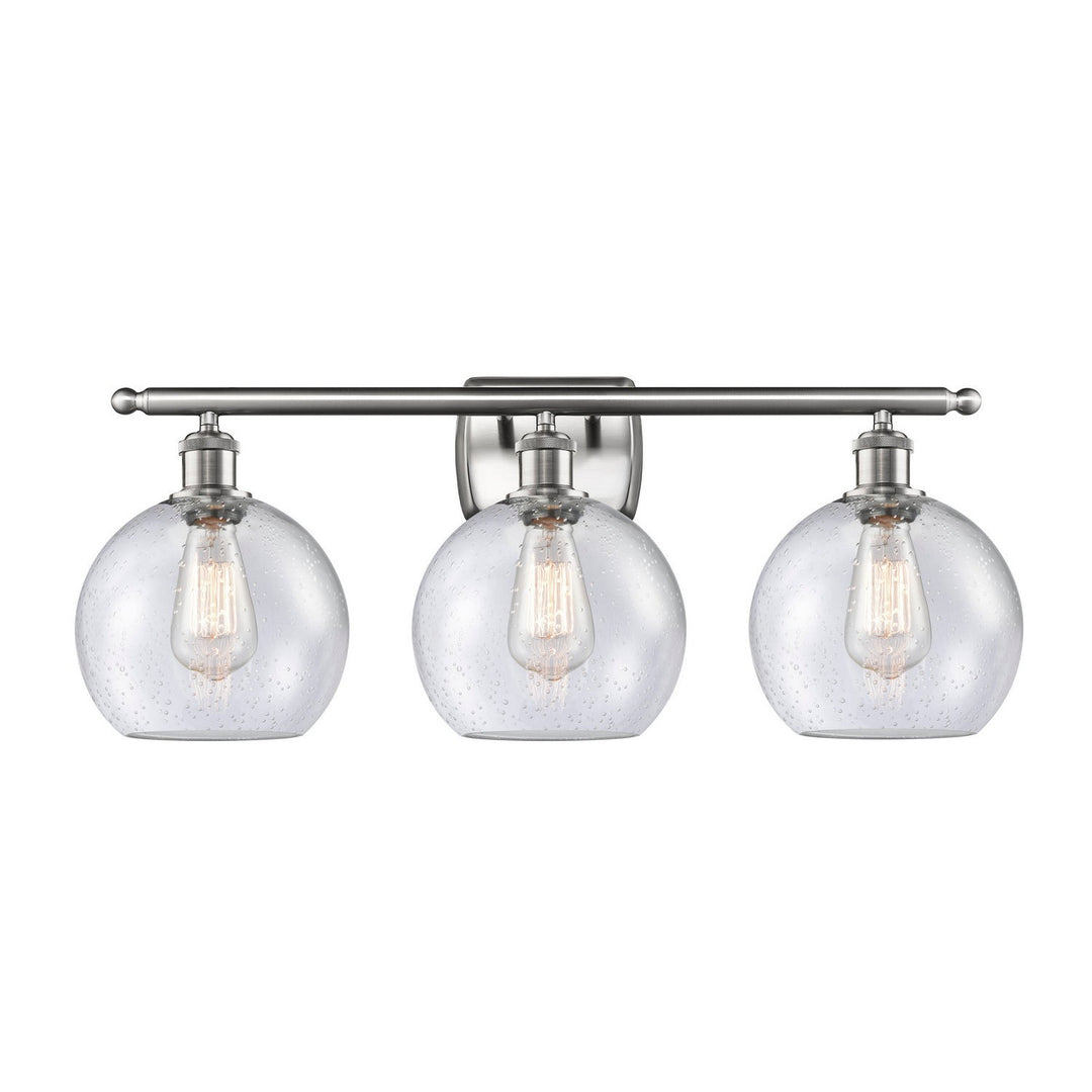 Innovations Ballston 516-3W-SN-G124-8 Bath Vanity Light 26 in. wide - Brushed Satin Nickel