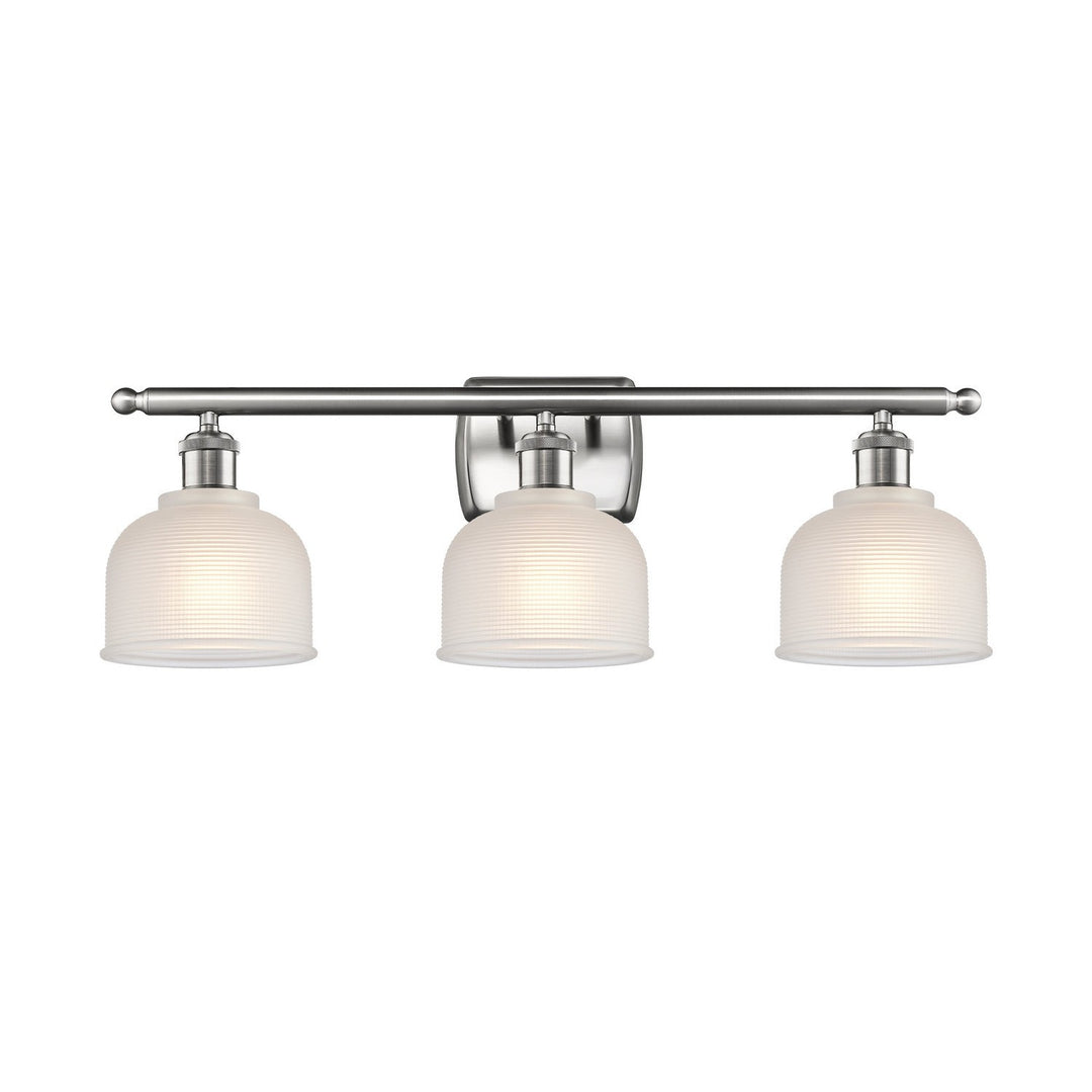 Innovations Ballston 516-3W-SN-G411-LED Bath Vanity Light 26 in. wide - Brushed Satin Nickel