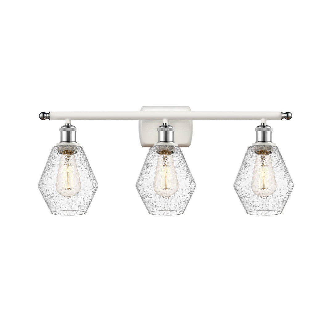 Innovations Ballston 516-3W-WPC-G654-6-LED Bath Vanity Light 26 in. wide - White and Polished Chrome