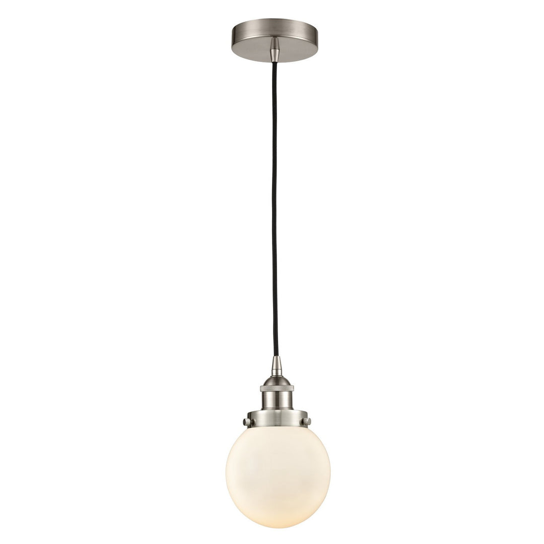 Innovations Edison 616-1PH-SN-G201-6-LED Pendant Light - Brushed Satin Nickel
