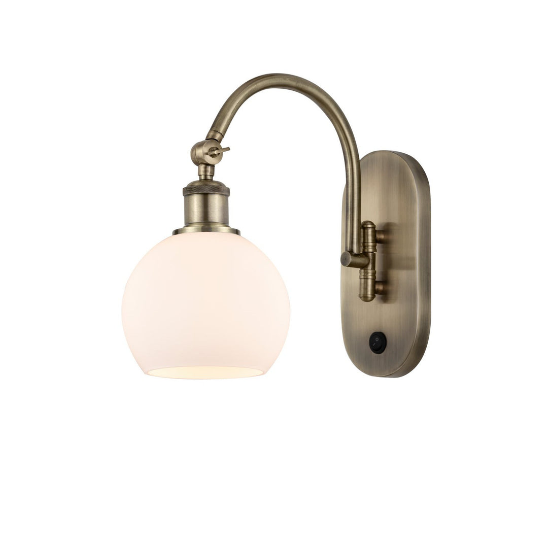 Innovations Ballston 518-1W-AB-G121-6 Wall Sconce Light - Antique Brass