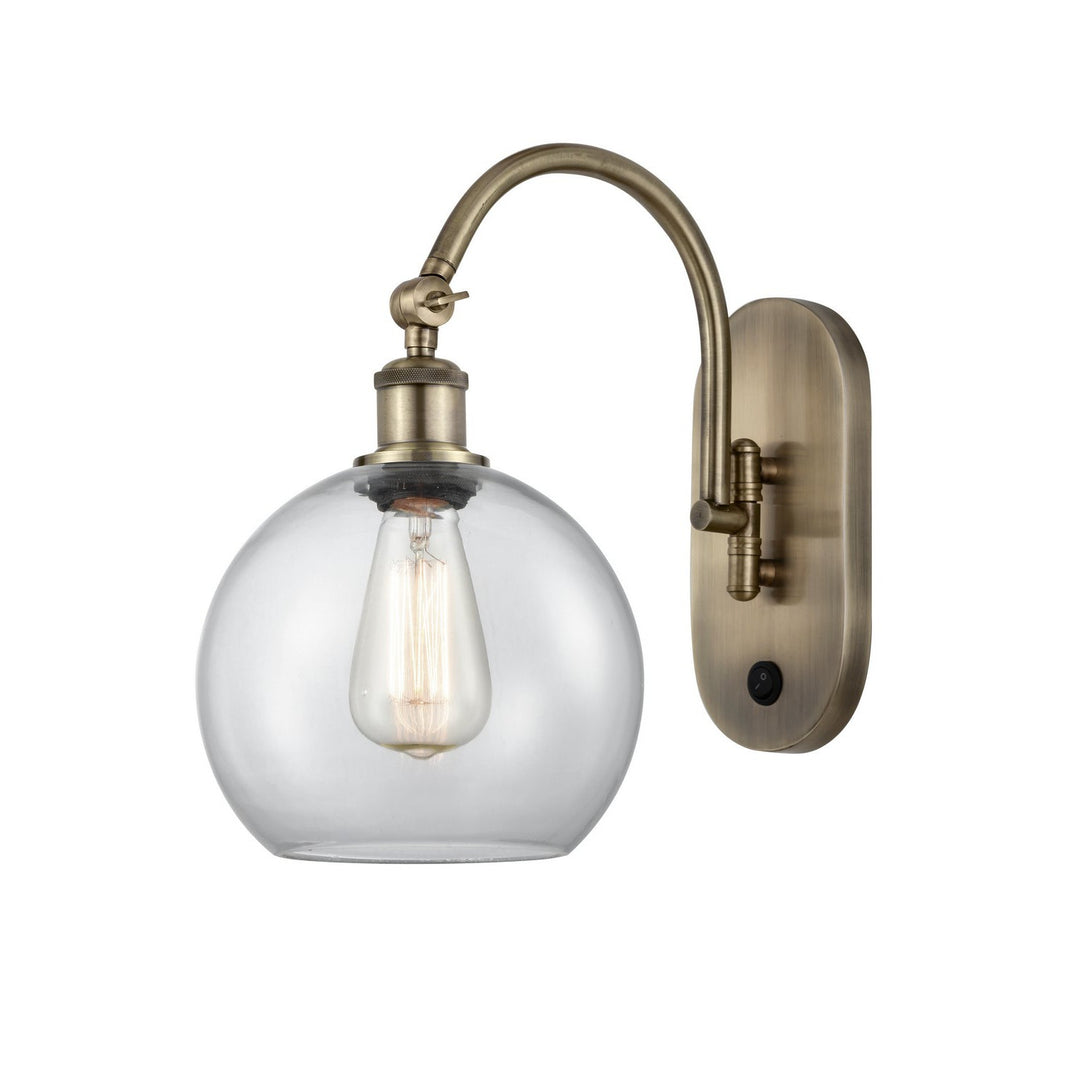 Innovations Ballston 518-1W-AB-G122-8 Wall Sconce Light - Antique Brass