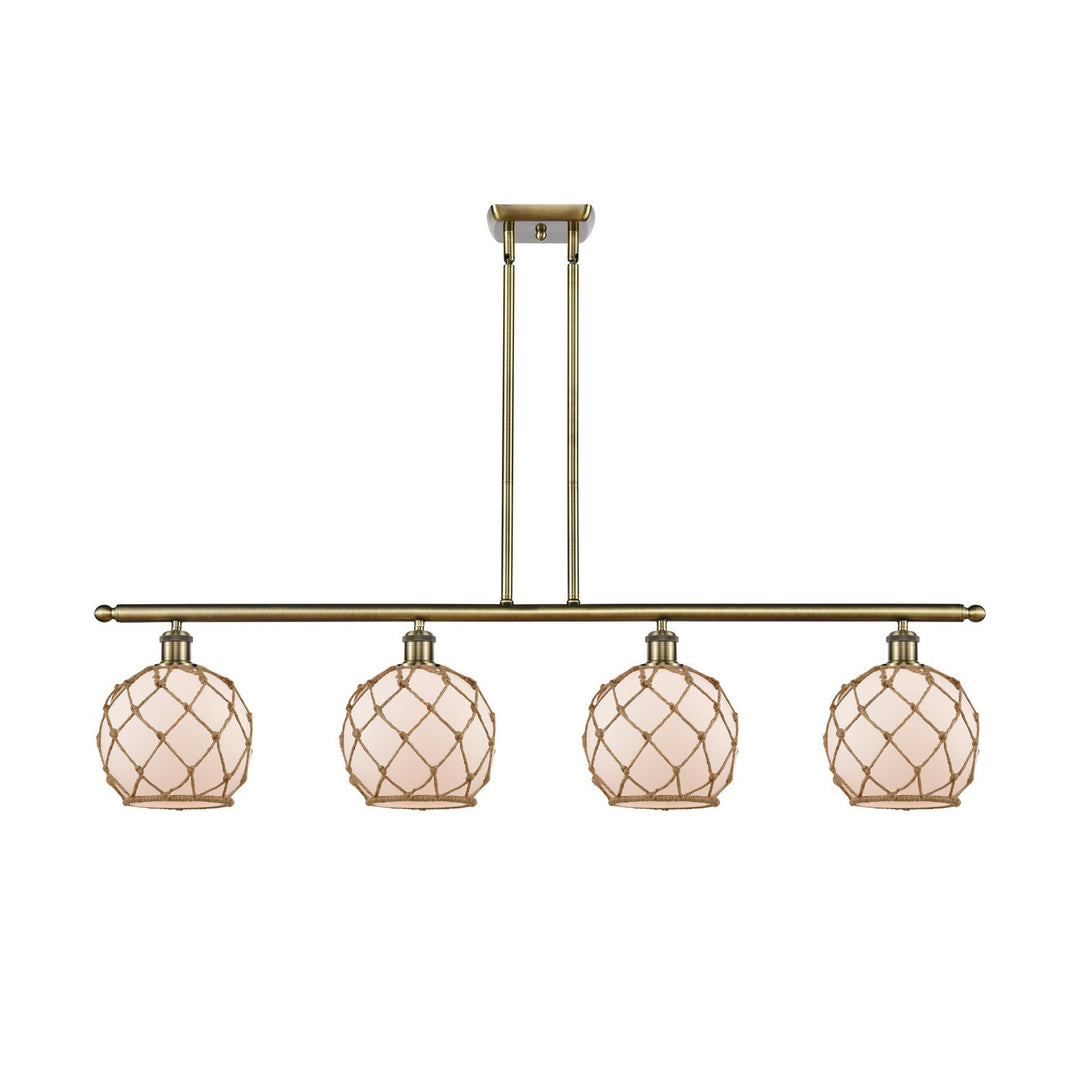 Innovations Ballston 516-4I-AB-G121-8RB-LED Pendant Light - Antique Brass