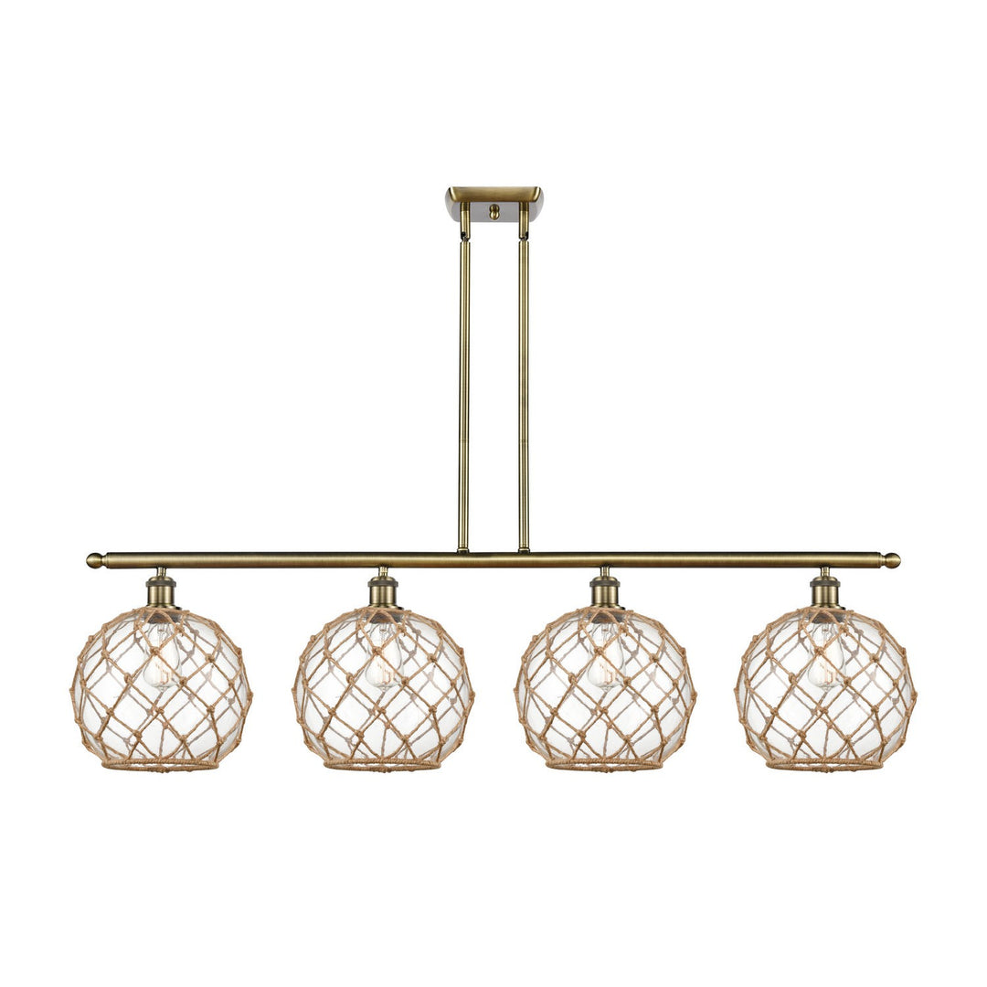 Innovations Ballston 516-4I-AB-G122-10RB Pendant Light - Antique Brass