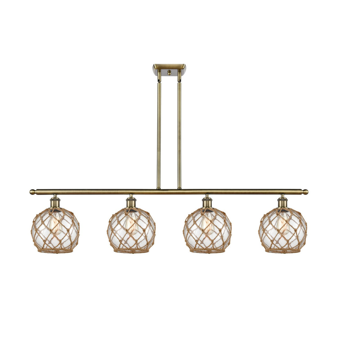 Innovations Ballston 516-4I-AB-G122-8RB Pendant Light - Antique Brass
