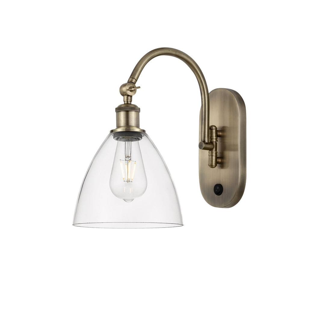 Innovations Ballston 518-1W-AB-GBD-752-LED Wall Sconce Light - Antique Brass