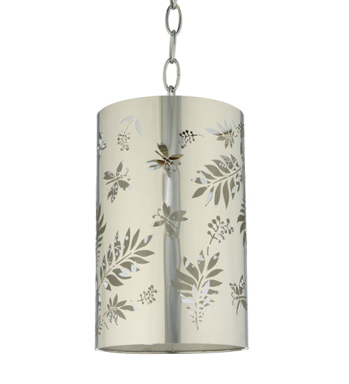 Meyda Tiffany Butterflies & Ferns 126756 Pendant Light - Stainless Steel