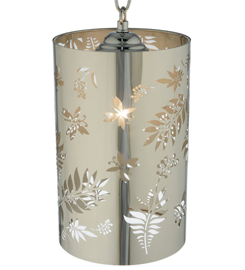 Meyda Tiffany Butterflies & Ferns 126756 Pendant Light - Stainless Steel