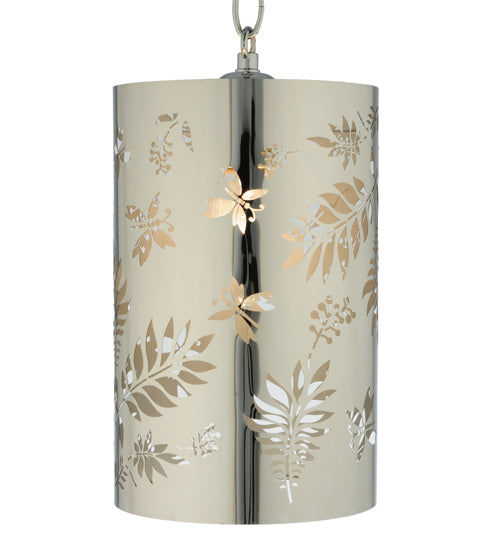 Meyda Tiffany Butterflies & Ferns 126756 Pendant Light - Stainless Steel