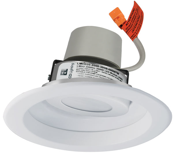 Elco Lighting E617R12SDW  Adjustable Reflector Trim With Led Module & Driver Recessed Light White