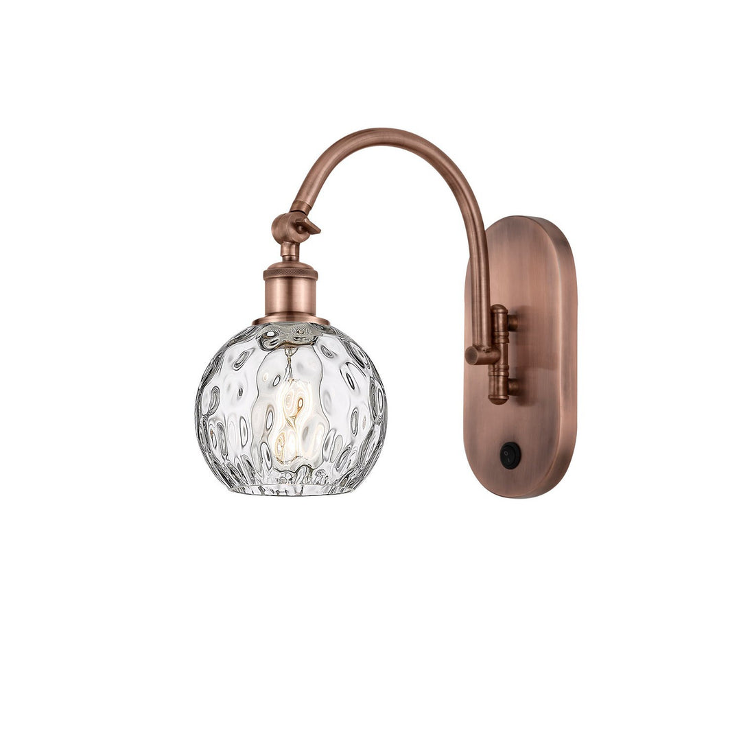 Innovations Ballston 518-1W-AC-G1215-6 Wall Sconce Light - Antique Copper