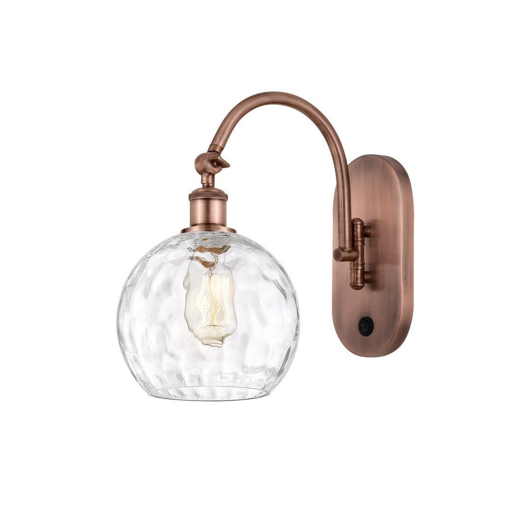 Innovations Ballston 518-1W-AC-G1215-8 Wall Sconce Light - Antique Copper
