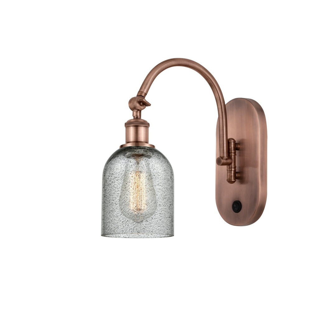 Innovations Ballston 518-1W-AC-G257 Wall Sconce Light - Antique Copper