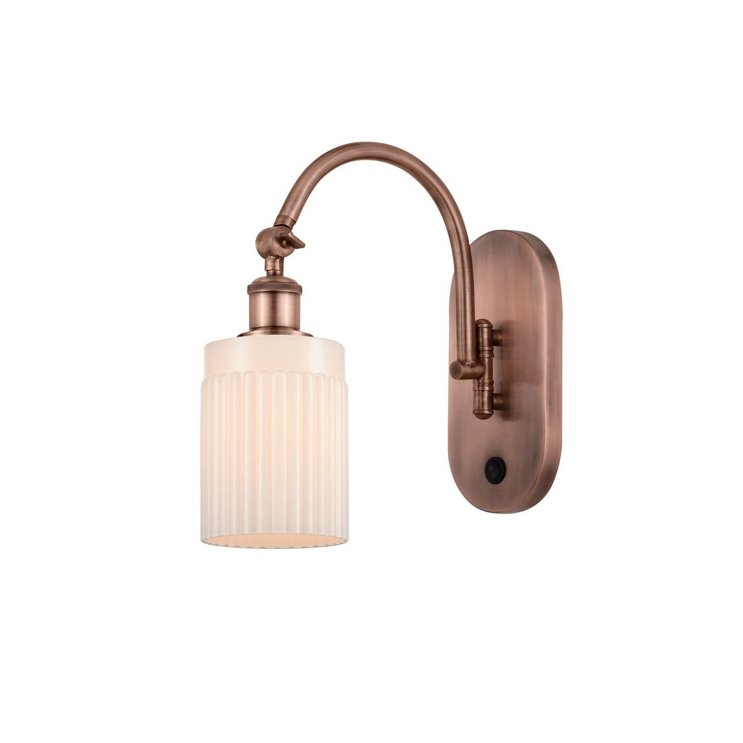 Innovations Ballston 518-1W-AC-G341-LED Wall Sconce Light - Antique Copper