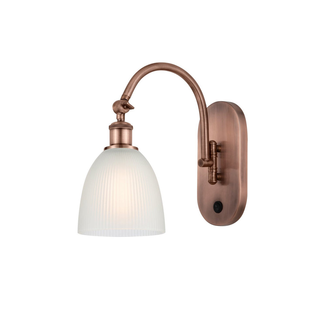 Innovations Ballston 518-1W-AC-G381-LED Wall Sconce Light - Antique Copper