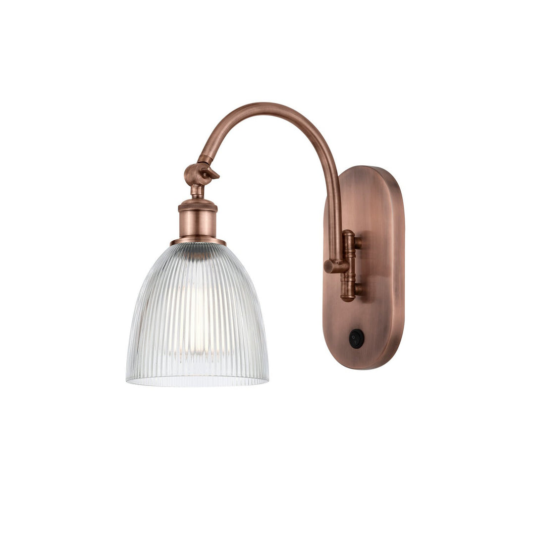 Innovations Ballston 518-1W-AC-G382-LED Wall Sconce Light - Antique Copper